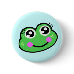 froggy head pinback buttons
