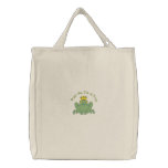 Froggy King Customiable Tote Bag embroidered bags