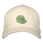 Froggy On Lily Pad Emrboidered Hat embroidered hats