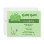 Froggyville Cute Frog Baby Shower Invitation