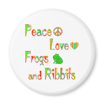 Frogs and Ribbits Refrigerator Magnets