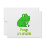 Frogs are Awesome invitations