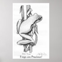 "Frogs are Precious!" Art Posters