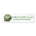 Frogs Are Pretty Much My Favourite Animal. Bumpers bumper stickers