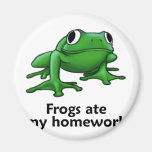 Frogs ate my Homework Magnet