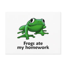 Frogs ate my Homework