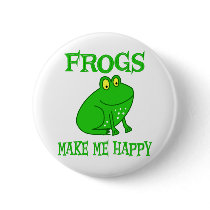 Frogs Make Me Happy Pin