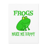 Frogs Make Me Happy postcards