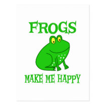Frogs Make Me Happy postcards