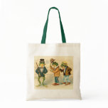 Frogs on the Street - Vintage Art Bag