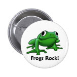 Frogs Rock! Button