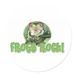 Frogs Rock! Sticker