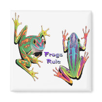 Frogs Rule Magnets