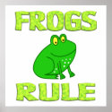 FROGS RULE Poster posters