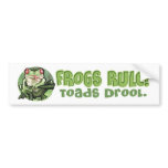 Frogs Rule, Toads Drool Bumpersticker