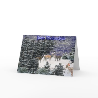Frohe Weihnachten Greeting Card by MysticVelvet