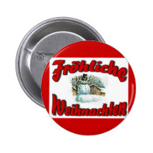 Fröhliche Weihnachten Pinback Buttons