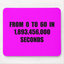 From  0 to 60 in seconds mouse mats