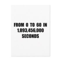 From  0 to 60 in seconds