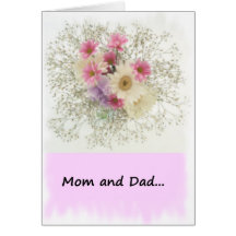 From Bride to Mum and Dad Card