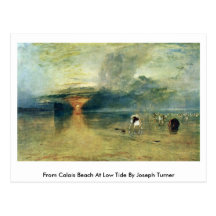 From Calais Beach At Low Tide By Joseph Turner Post Cards