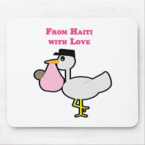 From Haiti with Love (girl) Mouse Mats