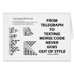 From Telegraph To Texting Morse Code Never Style cards