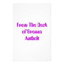 From The Desk of Brenna Antholt Stationery Design