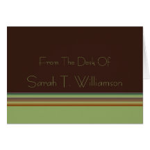 From the Desk Of Stripes Cards