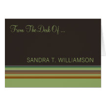From the Desk Of Stripes Cards