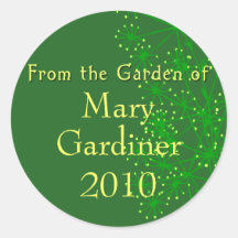 From the Garden of Canning Labels Round Sticker
