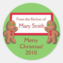 From the Kitchen of ...Holiday Gifting Labels Stickers