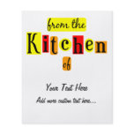 From the Kitchen of Retro Custom Canning Flyer
