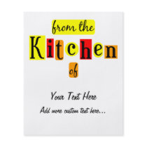 From the Kitchen of Retro Custom Canning Flyer
