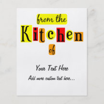 From the Kitchen of Retro Custom Canning Flyer