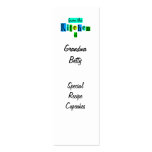 From the Kitchen of Retro Custom Skinny Recipe Tag business cards