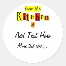 From the Kitchen of Retro Custom Stickers