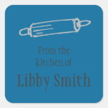 "From The Kitchen Of" Rolling Pin Stickers