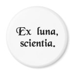 From the moon, knowledge. magnets