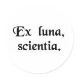 From the moon, knowledge. sticker