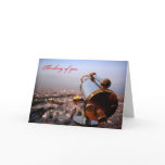From top of Eiffel Tower-Thinking of you... Greeting Card
