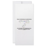 From Tryptophan To Serotonin (Chemistry Humour) rack cards