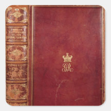 Front Cover of Johnson's Dictionary Square Stickers