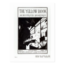 Front cover of the prospectus for 'The Yellow Book Postcards
