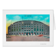 Front Entrance to Yankee Stadium View Card