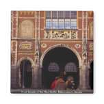 Front facade of the Neo-Gothic Rijksmuseum, Amster Refrigerator Magnets