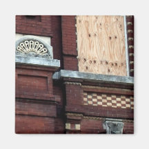 Front Of Store Created With Red Bricks Magnets