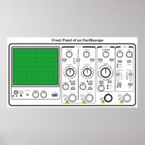 Front Panel of an Oscilloscope Voltage Tester Print