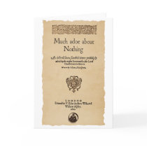 Front Piece to Much Ado About Nothing Quarto