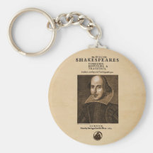 Front Piece to Shakespeare's First Folio Key Chain